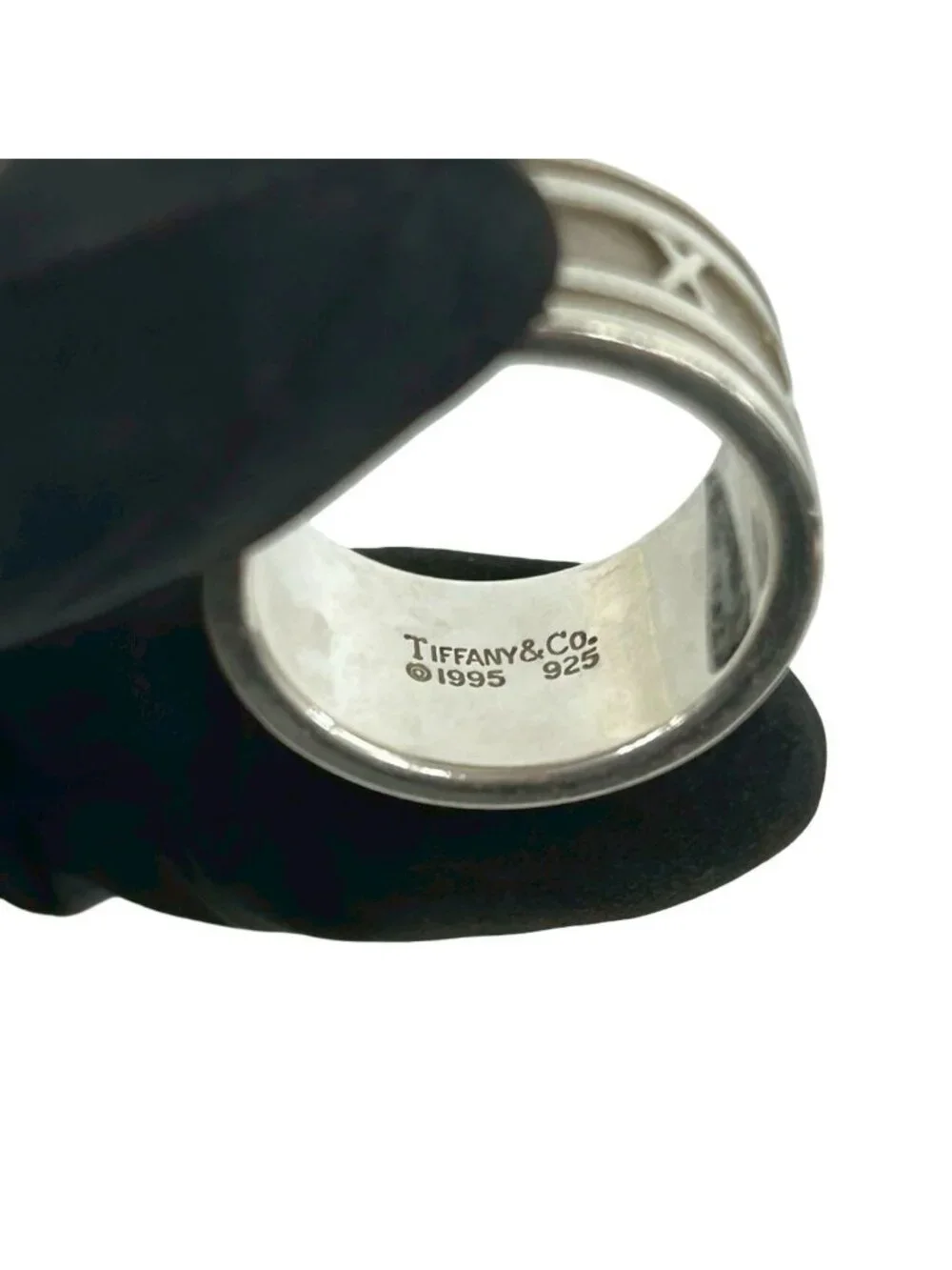 Tiffany & Co Vintage Atlas Wide Ring 925 Sterling Silver
